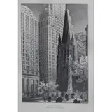 Paul Suess, Trinity Church, Steel engraving