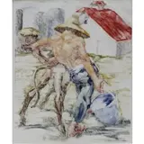 E. Color Monotype Plummer, Skimmed Milk, 1932
