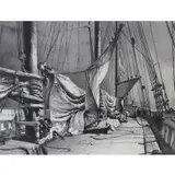 John A. Noble, Young and Drying Souls Schooners Progress, Lithograph