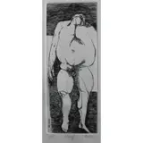 Leonard Baskin, Hung, 1968, Etching