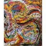 Hyo Soo Kim, Abstract Composition, Oil on Canvas