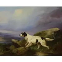 Colin Graeme Roe, Hunting Dog with Game, 1902, Oil on Canvas