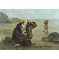 Philip Sadée, The Day's Catch, Oil on Canvas