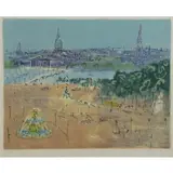 Jean Dufy, Place de la Concorde, Lithograph