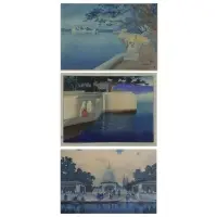 Charles. Three Bartlett, Udaipur, 1916, Woodblock Prints