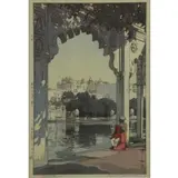 Hiroshi Yoshida, Udaipur, Woodblock