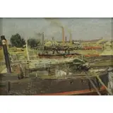 Theodore Robinson, Cos Cob, Oil on Board