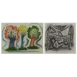 George Marinko, To my good friends Harriette + Martin Diamond / George Marinko sr"; sight - 14, Two Works on Paper