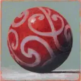 John Gibson, January Red, 2001, Oil on Board