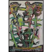 Pedro Perez, Cubans Are Funny As Shit, Oil Pastel on Black Arches
