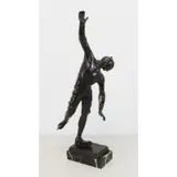 Leo Berger, Figure Skater, Bronze Sculpture
