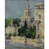 William Zorach, The Palace of the Pope, Avignon Provence France