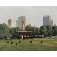 Malcolm Mackenzie, After the Concert, 1974, Oil on Board