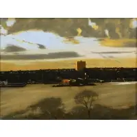 Malcolm Mackenzie, A View of New Jersey, 1977, Oil on Canvas