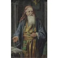 Rudolf Klingsbögl, Talmudic Discourse, Oil on Panel