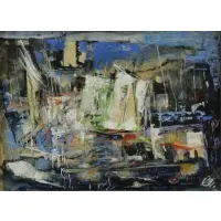 Xavier Gonzalez, Notes of Japan, 1959, Oil on Paper