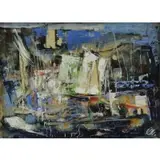 Xavier Gonzalez, Notes of Japan, 1959, Oil on Paper
