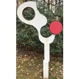Ed Haugevik, Ed Haugevik (American, 20th C), Large Painted Metal Sculpture Signed and dated 1992 at base