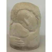 Aaron Priver, Mother and Child, Cement Sculpture
