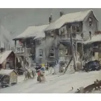 James Sessions, Snow Scene, Print