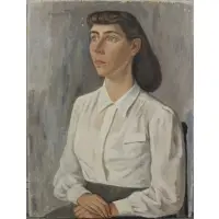 Raúl Anguiano, Portrait of a Beauty, Oil on Canvas