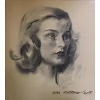 Portrait of a Lady by Jaime Montgomery Flagg, Charcoal, sold Dec 2017