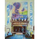 Mantel by K. Oil on Board Krohn, sold Dec 2017