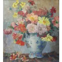 Maria Palmie, Floral Still Life, Pastel