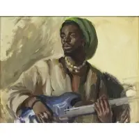 Albert Wasserman, Troubador, 1994, Oil on Canvas