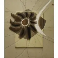 Mary Gardner Preminger, Untitled Abstract Composition, Mixed Media Collage on Board