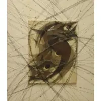 Mary Gardner Preminger, Untitled Abstract Composition, Mixed Media Collage on Canvas