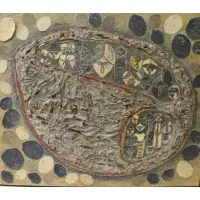 Mary Gardner Preminger, Untitled, Mixed Media Collage on Canvas