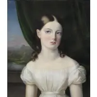 J Schwaninfeld, Portrait of a Young Girl, 1827, Oil on Canvas