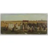 Jules Breton, The Blessing of the Wheat (La Benediction de Bles en Artois), Oil on Panel