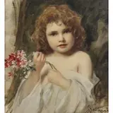 Bolesław Szańkowski, Girl with Flowers