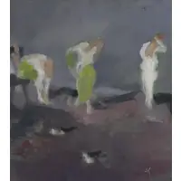 Frank Stout, Woman Undressing III, 1964, Oil on Canvas