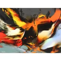 Genesis. by Leonardo Nierman, Acrylic on Board, sold Nov 2017