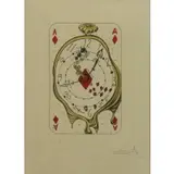 Ace of Diamonds by Salvador Dalí, Lithograph on Japon Paper, sold Nov 2017