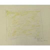 To Bob N. 1972 / Larry Poons by Larry Poons, Ink and Marker on Graph Paper, 1972, sold Nov 2017