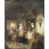 Hendrik Joseph Gommarus Carpentero, This picture has been cleaned and revarnished, Oil on Panel