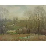 Minor Story Jameson, February Afternoon Mass. 1920, Oil on Canvas