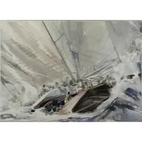 Willard Bond, Close Encounters, Watercolor on Paper