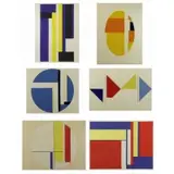 Untitled by Ilya. Set of Six Bolotowsky, Silkscreens, sold Oct 2017