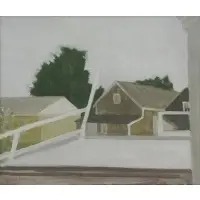 Jane Wilson, Railroad Platform, 1964, Oil on Canvas "Railroad Platform" 1964