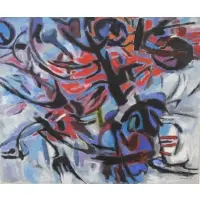 George Vander Sluis, Untitled Abstract,1955, Oil on Canvas