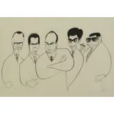 The Sopranos by Al Hirschfeld, Lithograph "The Sopranos" Pencil signed lower right, sold Oct 2017