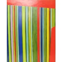 Red Stripe by Mary Gardner Preminger, 1969, Oil on Canvas, sold Sep 2017