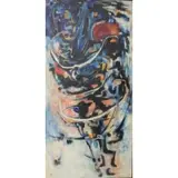 Untitled Abstract Composition by Mary Gardner Preminger, Oil on Canvas, sold Sep 2017