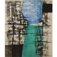 Untitled Abstract Composition by Mary Gardner Preminger, Oil on Canvas, sold Sep 2017