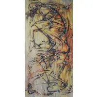 Untitled abstract composition by Mary Gardner Preminger, Oil on Canvas, sold Sep 2017